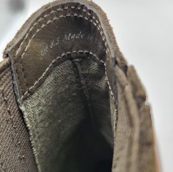 Dolce Vita Waterproof Suede Olive Green Chunky Boots Size 8.5 - Picture 5 of 8